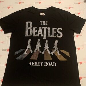 Apple Black Beatles Abbey Road Kids T-Shirt